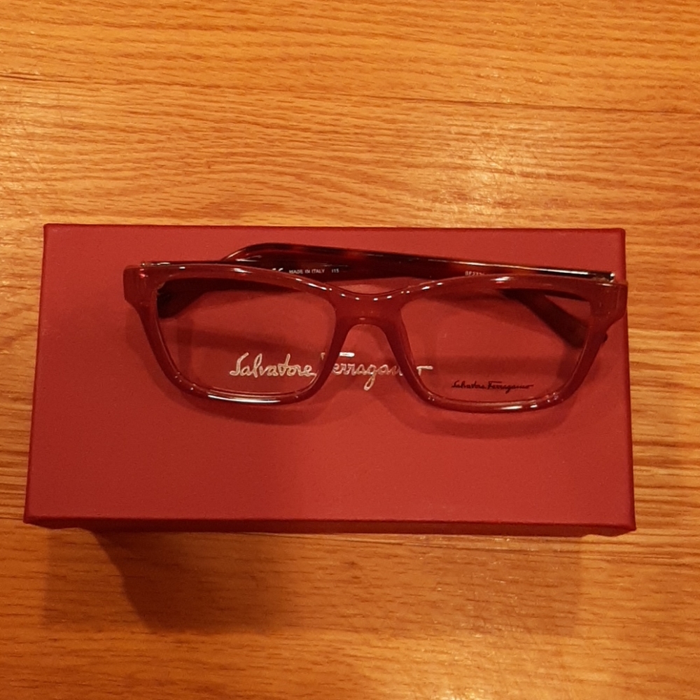 NEW Salvatore Ferragamo Antique Rose Eyeglasses